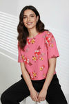 Zivame Knit Cotton Loungewear Top - Flowering Ginger — thumbnail 5